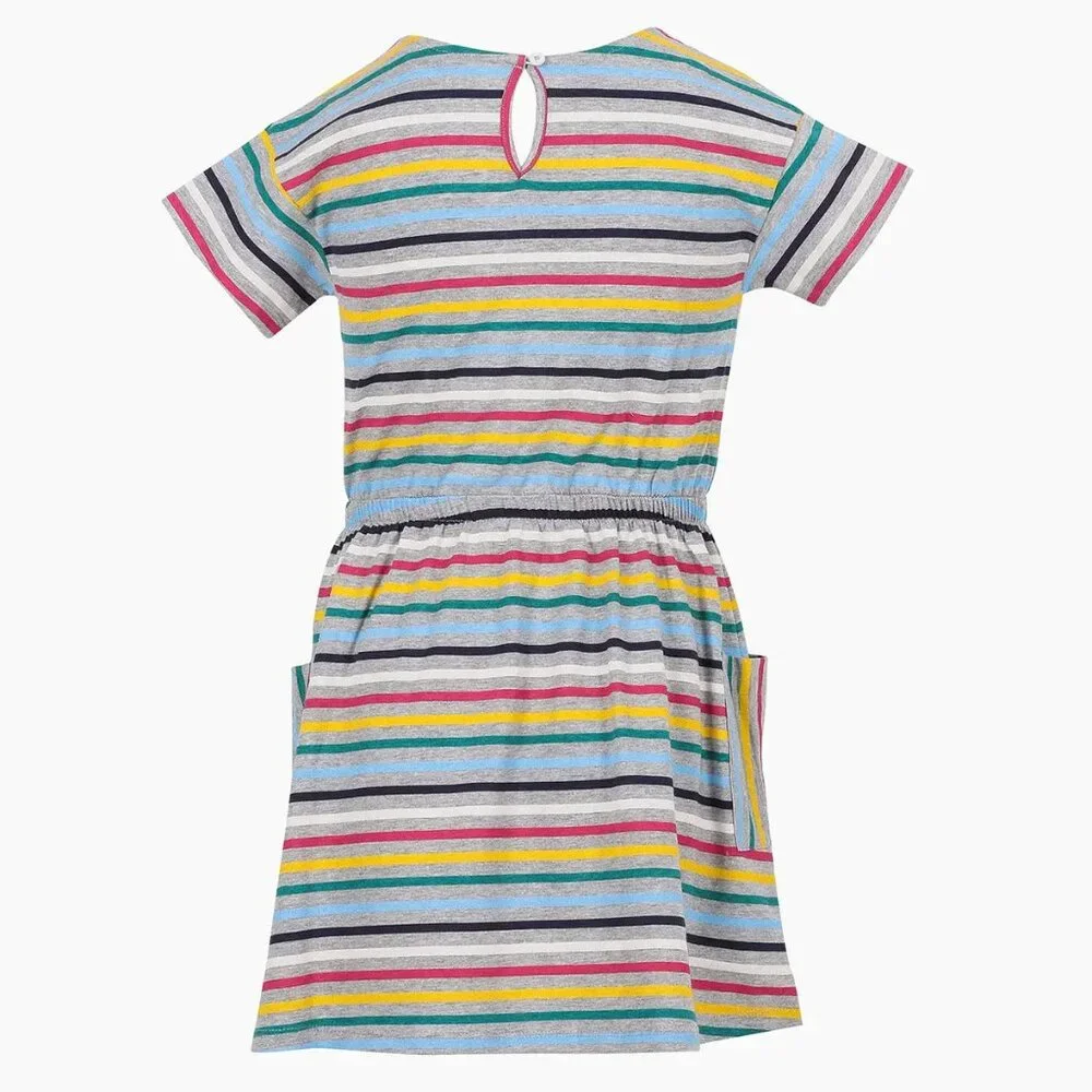 Nautica Girl's Stripe Patch Pocket Dress/NWT/L (12/14)